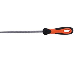 Bahco 6-345-10-1-2 Hieb 1 Round Rasp with Handle, Multi-Colour, 250 x 11.0 mm