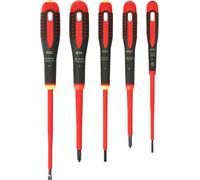 Bahco BE9881S Insulated ERGO Screwdriver Set SL/PH Pack of 5