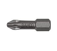 Bahco 60T/PZ1-2P PZ1 Torsion Bit for Pozidriv Head Screws, Multi-Colour, 25 mm, Set of 2 Pieces
