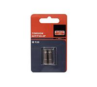 Bahco 60T/T15-2P T15 Torsion Bit for Torx Head Screws, Multi-Colour, 25 mm, Set of 2 Pieces