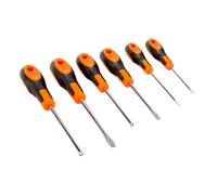 Bahco 610-6 Slotted/PZ Screwdriver Set, Multi-Colour, Set of 6 Pieces