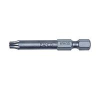 Bahco 61H/50T40 T40 Extra Hard Bit for Torx Head Screws, Grey, 50 mm, 5-Piece