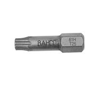 Bahco 61H/T40 T40 Extra Hard Bit for Torx Head Screws, Grey, 25 mm, 5-Piece