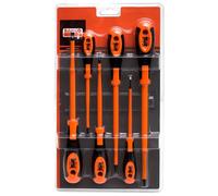 Bahco 620-6 VDE 1000v Insulated 6 Piece Screwdriver Slotted & Phillips Set