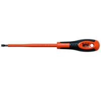 Bahco 623-5.5-125 Insulated Slotted Screwdriver, Black/Orange, 223 mm