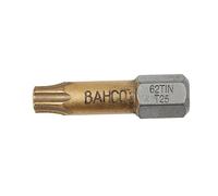 Bahco 62TIN/T30 T30 Tin Bit for Torx Head Screws, Gold/Grey, 25 mm, 10-Piece