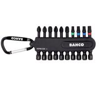 Bahco 66IM/10C-1 10 Piece 1/4″ Impact Screwdriver Bit Set Pozi/Phillips/Torx
