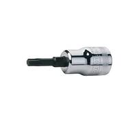 Bahco 7409TORX-T45-L 3/8-Inch Socket Driver for TX-45 Torx Head Screws Long, Silver/Grey