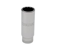 Bahco 7805DM-16 Bi-Hex Deep Length Socket, Silver, 1/2-Inch, 16 mm