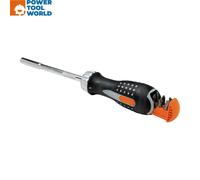 Bahco 808050 1/4" Bit Holder Ratcheting Screwdriver x6 Pcs