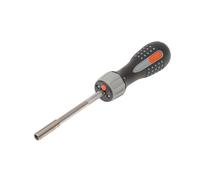 Bahco 808050l Led Ratchet Screwdriver & 6 Bits