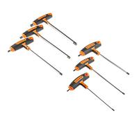 Bahco 903t-1 T-handle Hex Screwdriver Set, 6 Piece (One Size) (Multi Colour)