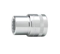 Bahco 8900DM-38 Standard Length Socket, Silver, 3/4-Inch Bi-Hex 38 mm