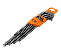 Bahco BE-9770 9 Piece Long Ball End Hexagon Allen Key Set 1.5 - 10mm Hex Key Set