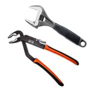 Bahco 9031 Adjustable Wrench Wide Jaw And 8224 Waterpump Pliers Xms18Wpump