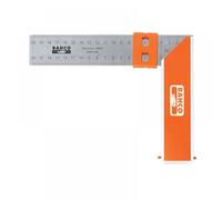 Bahco 9048-250 Aluminium Block and Steel Try Square, Silver/Orange, 250 mm