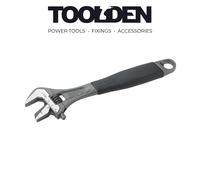 Bahco 9072P Black Finish Comfort Grip Adjustable Wrench With Reversible Jaw 10"