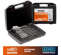 Bahco 9629-SET-8 12-32mm Flat Drill Bit Set For Wood x 8 Pc in Carry Case