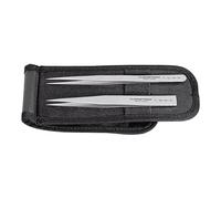Bahco 9858 Tweezers Set with Fine Tip, Black/White, Set of 2 Piece