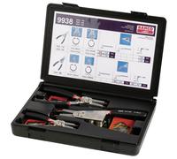 Bahco 9938 2928 Circlip Pliers Set 3 Adjustable Pliers with Tips