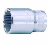 Bahco A6700DM-11 1/4-Inch Bi-Hex Standard Length Socket, Silver, 11 mm