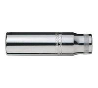 Bahco A6800DM-11 1/4-Inch Bi-Hex Deep Length Socket, Silver, 11 mm