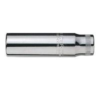 Bahco A6800DM-13 1/4-Inch Bi-Hex Deep Length Socket, Silver, 13 mm
