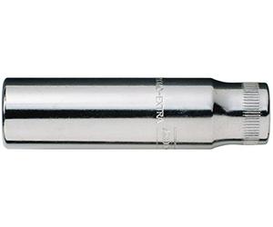 Bahco A6800DZ-9/16 1/4-Inch Bi-Hex Deep Length Socket, Silver, 9/16-Inch