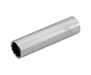 Bahco A7402DM-11 3/8-Inch Bi-Hex Deep Length Socket, Silver, 11 mm