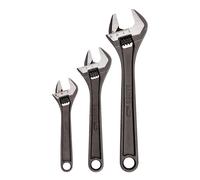Bahco BAHADJ3 Wrench Set Alloy Steel Phosphate Finish 155 mm, 205 mm, 255 mm / (6 - 10 in) Pack of 3