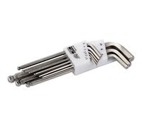 Bahco Allen Key Set: 9-Piece Metric Ball Head Corrosion-Resistant