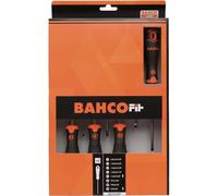 Bahco B219.008 Fit Slotted/Ph Screwdriver Set, Multi-Colour