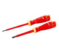 Bahco Insulated Screwdriver Set B220.002 "Fit" 2-piece Slotted 3.0/PH1 Multi-Colour