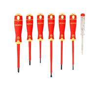 Bahco BAH220027 FIT Insulated Screwdriver Set of 7 Slotted / Phillips