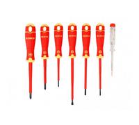 Bahco B220.027 Bahcofit Insulated Screwdriver Set, 7 Piece Multi Colour (One Size)