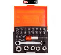 Bahco 2058/S26 Ratchet Socket Bit Set (26 Piece)