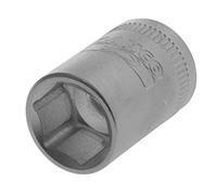 Bahco BAH38SM14 Hexagon Socket 0.375-inch Drive, 14 mm, Silver | 14mm 3/8in drive hex socket made from Vanadium-Extra steel with dynamic-drive profile and nickel matt chrome-plated finish.