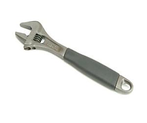 Bahco BAH9072 Adjustable Wrench 15° Thermoplastic Grip Alloy Steel Black Finish 31 mm