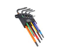 Bahco Torx Key Set 9-Piece - Colour-Coded Long Keys