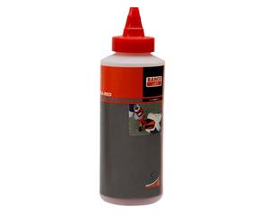 Bahco BAHCLRED Chalk Powder Tube, 227g, Red | Red 227g marking chalk in easy pour bottle, fine milled for chalk line cord use and long-lasting indoor or outdoor lines.