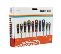 Bahco BAHCOFIT Screwdriver Set 10 Piece | Workshop Ready | Chrome Blade | Popular screwdriver sizes included | Chrome plated alloy steel blades | Comfortable grips | Workshop ready