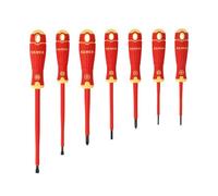 Bahco BAHCOFIT 7 Piece VDE Insulated Slotted & Pozi Screwdriver Set BAH220017