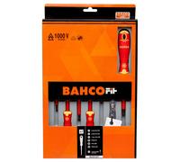 Bahco BahcoFit Insulated VDE Screwdriver Set Slot/PH - 7 Piece