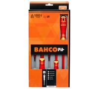 Bahco BahcoFit Insulated VDE Screwdriver Set Slot/PZ - 5 Piece