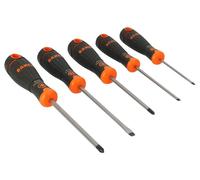 Bahco B219.005 "Fit" Slotted/Ph Screwdriver Set, Multi-Colour