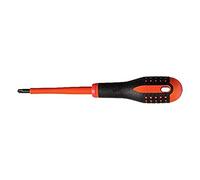 Bahco BE-8520S "Ergo" Ph-2 Insulated Screwdriver with Combi Tips Slotted, Multi-Colour, 222 mm