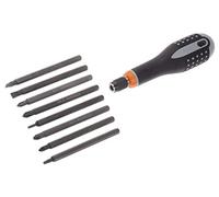Bahco BE-8572 Ergo Screwdriver Set with Interchangeable Blades, Multi-Colour