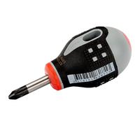 Bahco BE-8602 Ergo Stubby Type Ph-2 Screwdriver, Multi-Colour, 83 mm