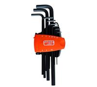Bahco Metric And Long With Compact Bi-component Holder Allen Key Set 9 Units Orange