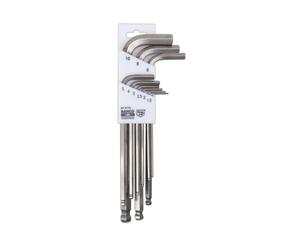 Bahco BE-9770I 9 Piece Ball End Stainless Steel Hexagon Allen Key Set 1.5-10mm